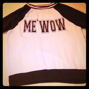 Girls long sleeved Me wow shirt